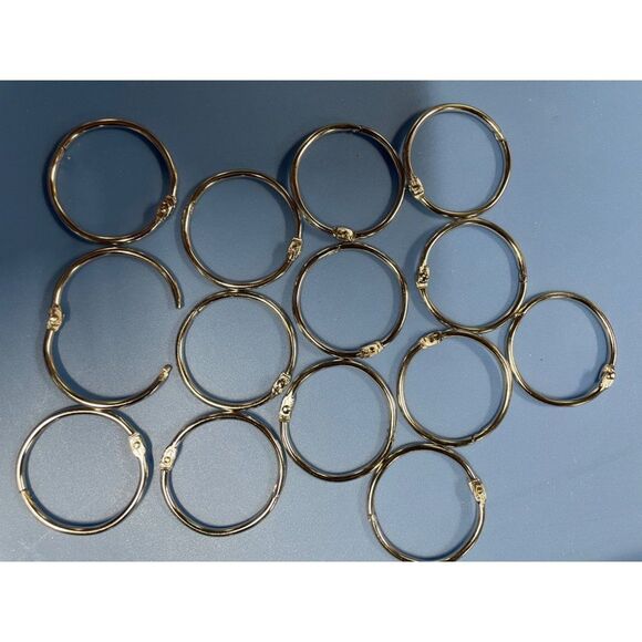 Curtain rings 2 packs of shower curtain, key ring, binder, etc. NEW - Picture 11 of 11